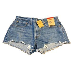 Levi's Women's 501 Original Shorts Jazz Solo-Medium Indigo, 27